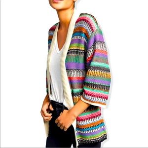 MAEVE ASHBURY RAINBOW PRIDE CARDIGAN SWEATER